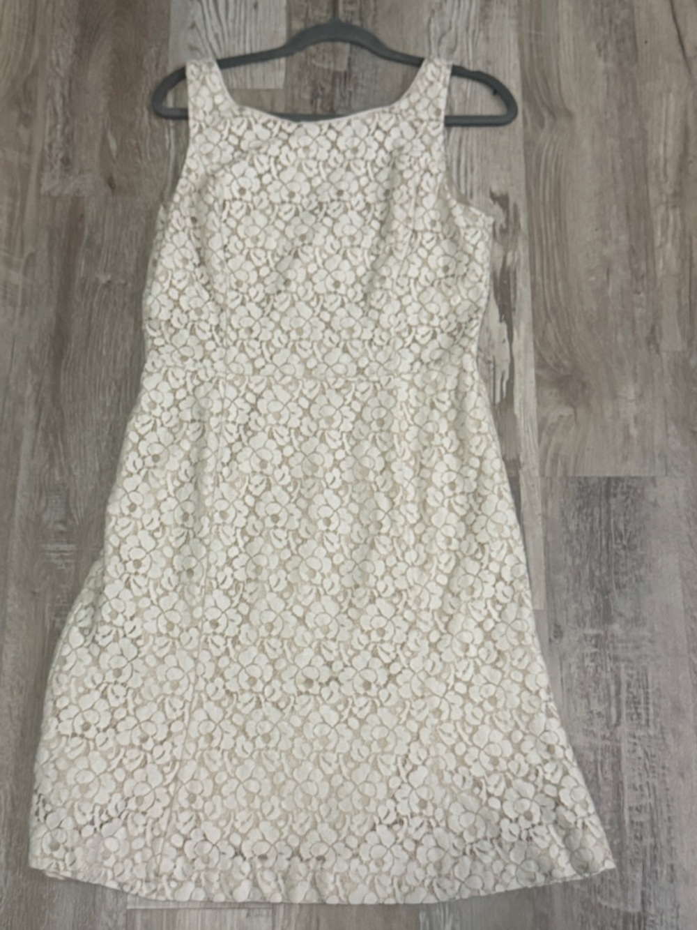 Ivory Lace A-Line Dress Size 10 Wedding Guest Bridal Shower Cocktail Party